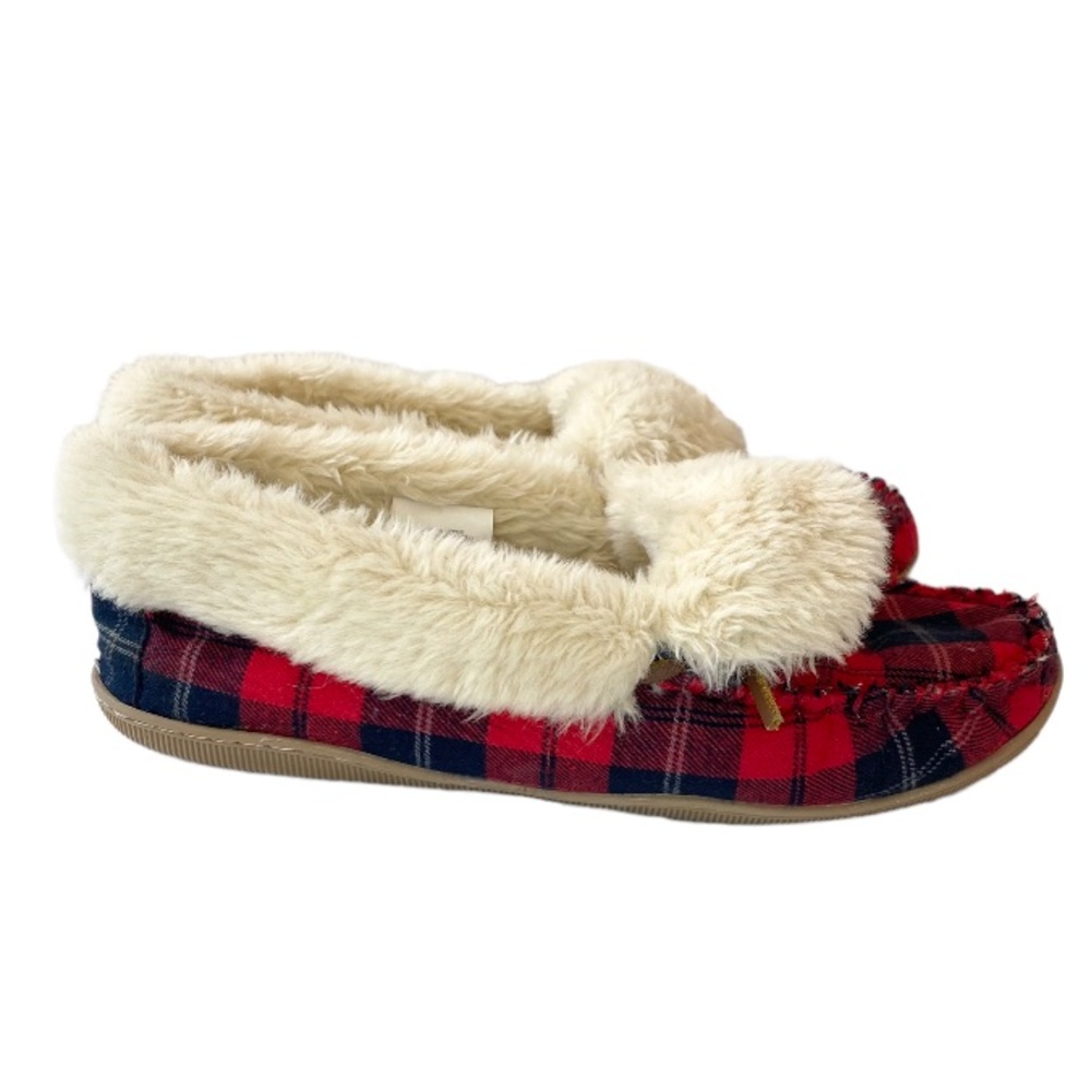 J. Crew Plaid Lodge Moccasins